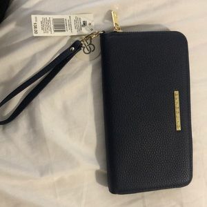 BNWT ! NAVY LEATHER WALLET